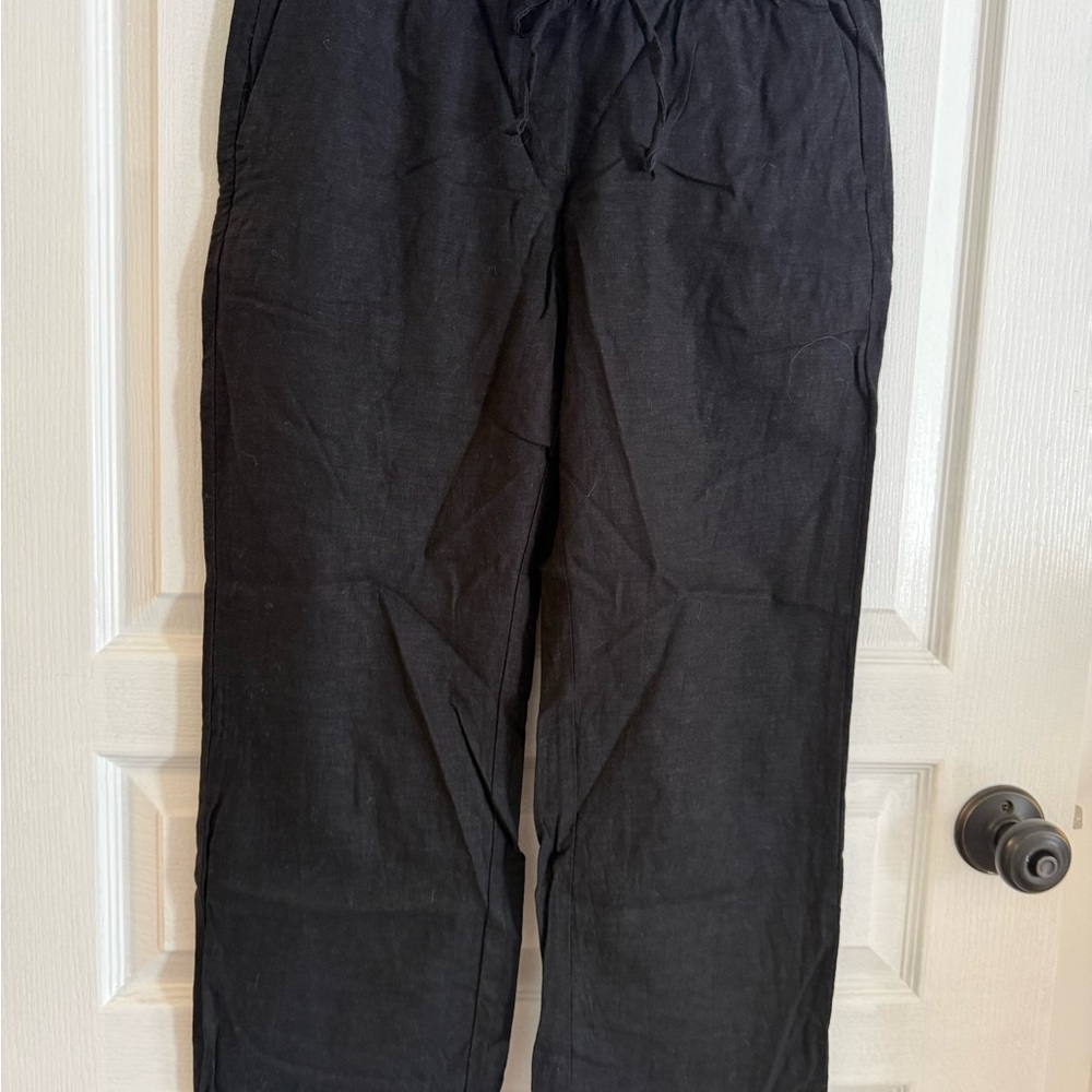 Ann Taylor Black Linen Pants